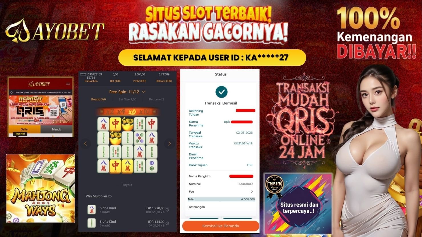 AYOBET JACKPOT SLOT MAHJONG WAYS